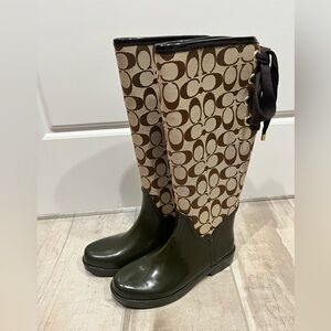 NEW Coach Tristee Signature Rain boots